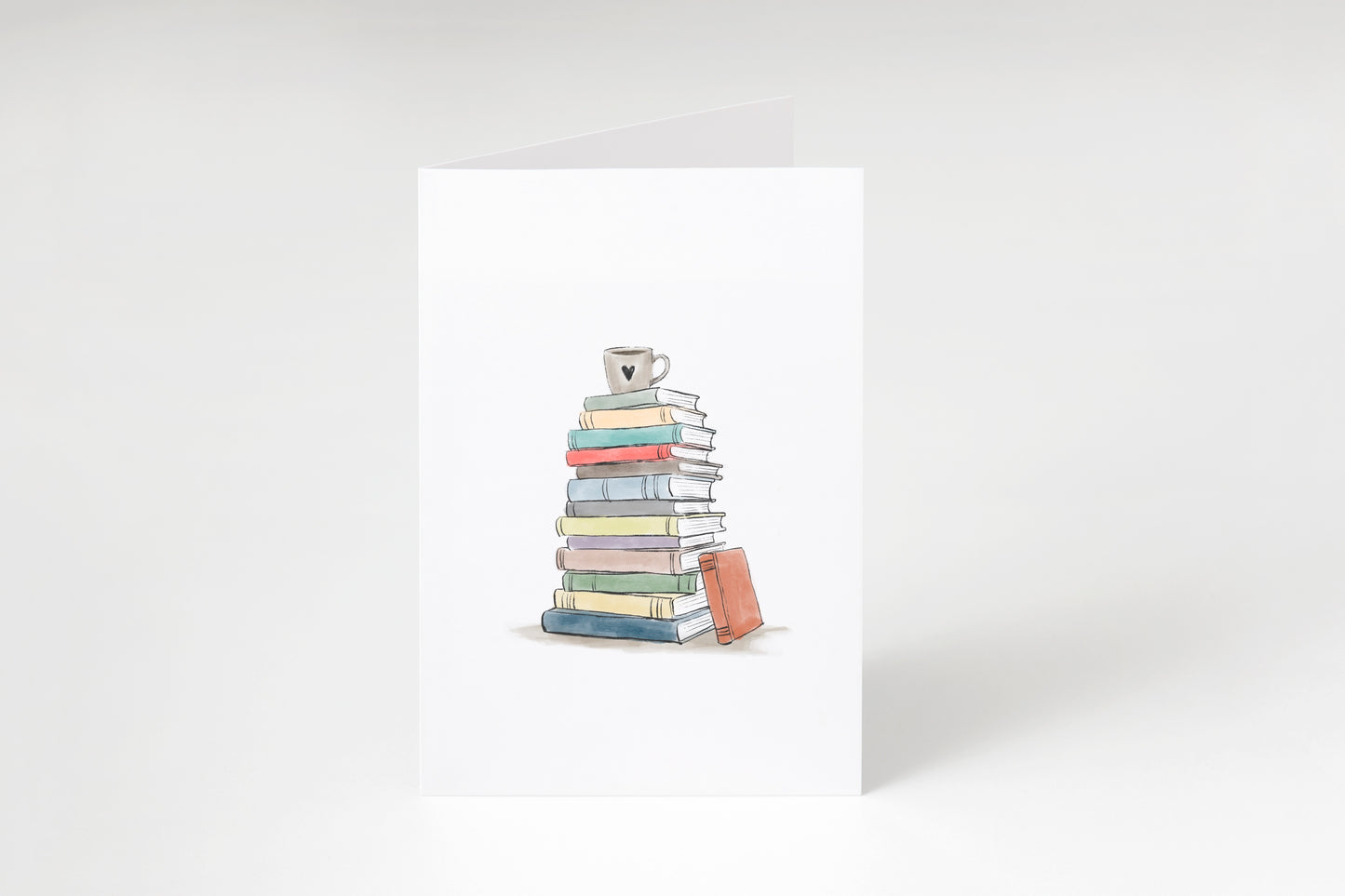 Coffee and Books - Greeting Card