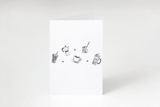 Coffee Lovers - Greeting Card